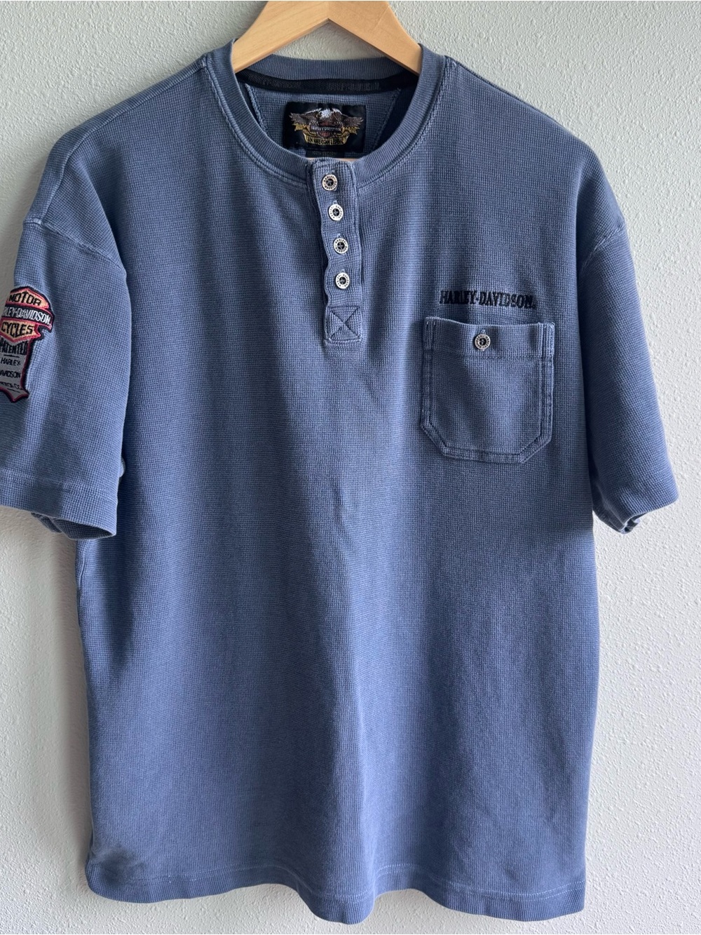 Vintage Harley-Davidson Shirt with Embroidered Patch size M